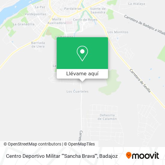 Mapa Centro Deportivo Militar ""Sancha Brava""