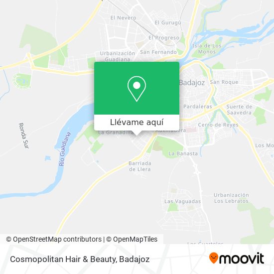 Mapa Cosmopolitan Hair & Beauty