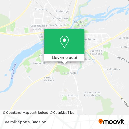 Mapa Velmik Sports