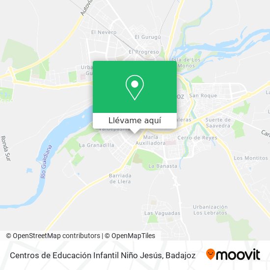 Mapa Centros de Educación Infantil Niño Jesús
