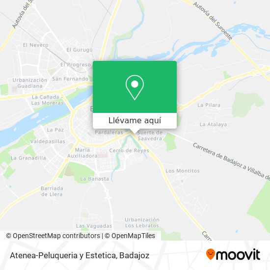 Mapa Atenea-Peluqueria y Estetica