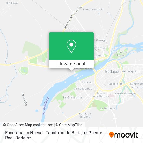 Mapa Funeraria La Nueva - Tanatorio de Badajoz Puente Real