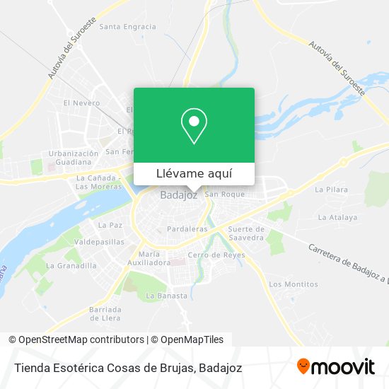 Mapa Tienda Esotérica Cosas de Brujas