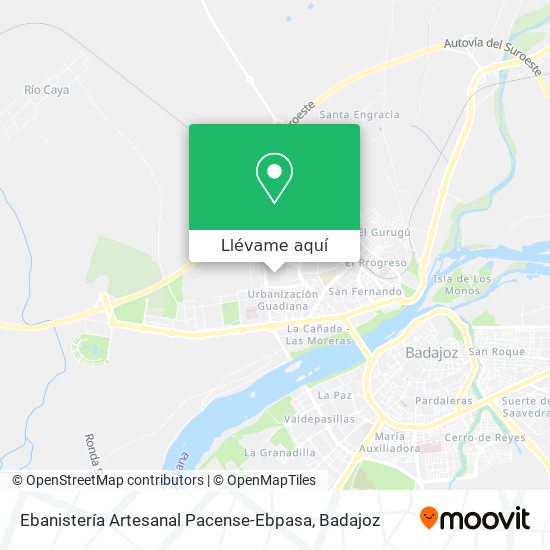 Mapa Ebanistería Artesanal Pacense-Ebpasa