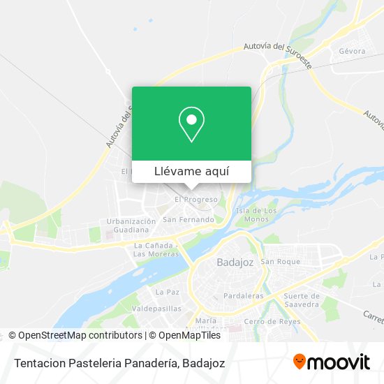 Mapa Tentacion Pasteleria Panadería
