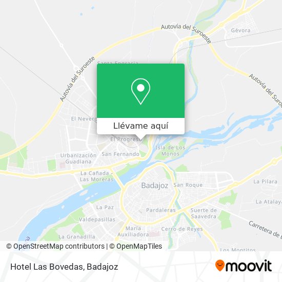 Mapa Hotel Las Bovedas