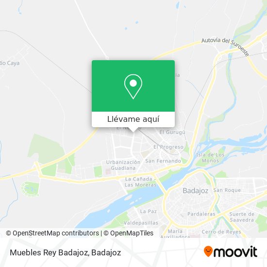 Mapa Muebles Rey Badajoz