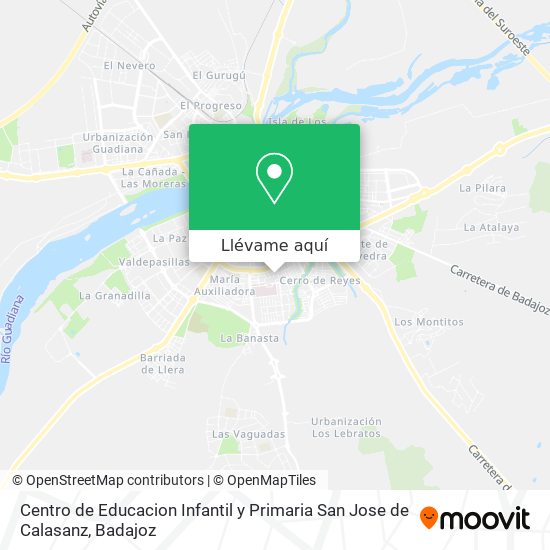 Mapa Centro de Educacion Infantil y Primaria San Jose de Calasanz