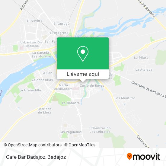 Mapa Cafe Bar Badajoz