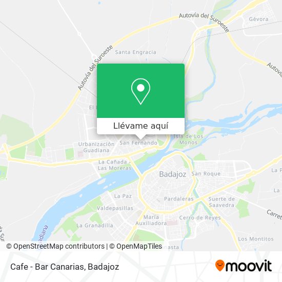 Mapa Cafe - Bar Canarias