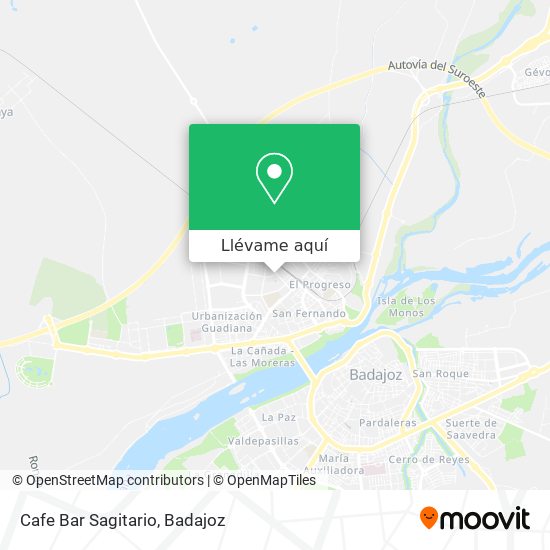 Mapa Cafe Bar Sagitario