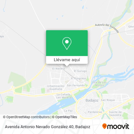 Mapa Avenida Antonio Nevado González 40