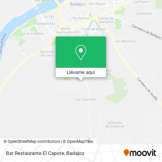 Mapa Bar Restaurante El Capote