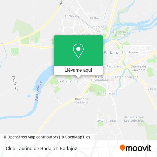 Mapa Club Taurino de Badajoz