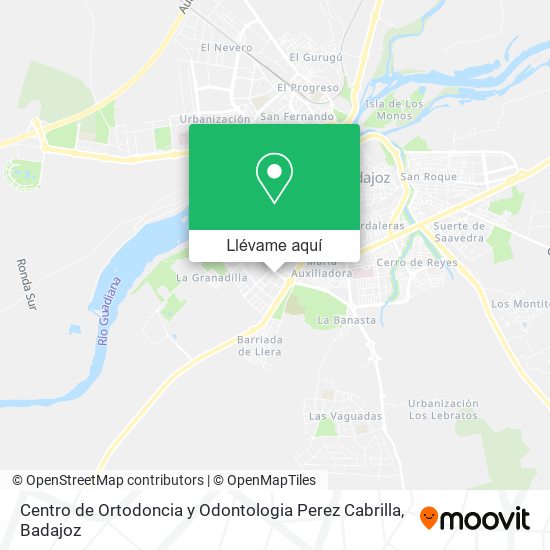 Mapa Centro de Ortodoncia y Odontologia Perez Cabrilla
