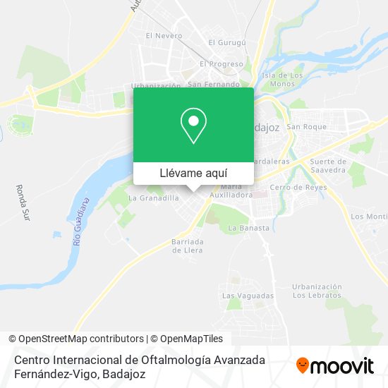 Mapa Centro Internacional de Oftalmología Avanzada Fernández-Vigo