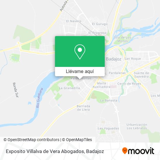 Mapa Exposito Villalva de Vera Abogados