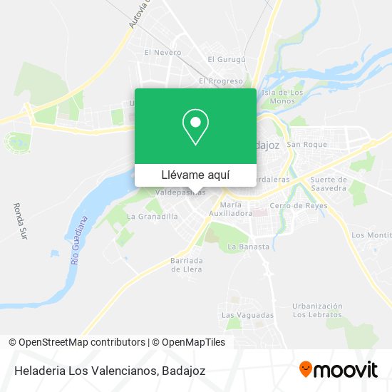 Mapa Heladeria Los Valencianos