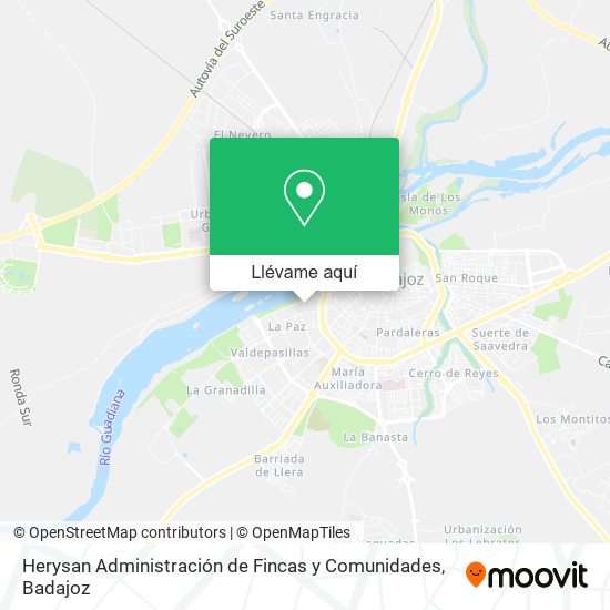 Mapa Herysan Administración de Fincas y Comunidades