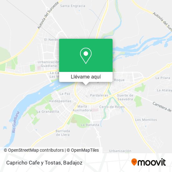 Mapa Capricho Cafe y Tostas