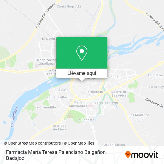 Mapa Farmacia María Teresa Palenciano Balgañon