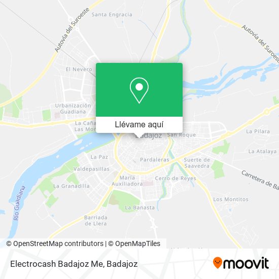 Mapa Electrocash Badajoz Me