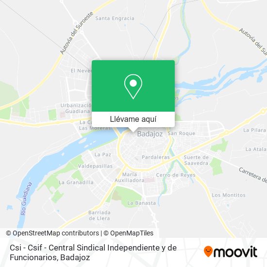 Mapa Csi - Csif - Central Sindical Independiente y de Funcionarios