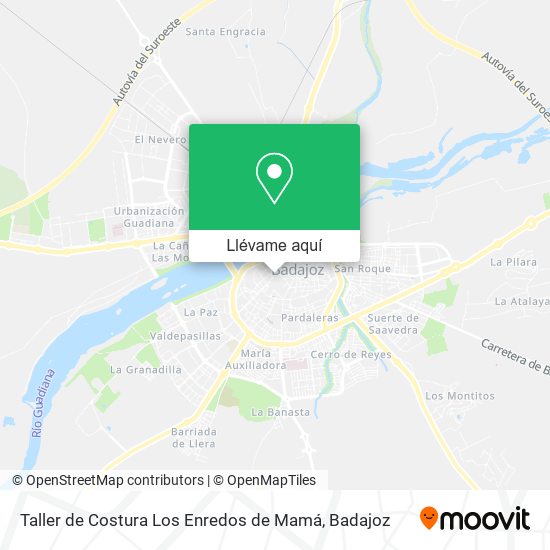 Mapa Taller de Costura Los Enredos de Mamá