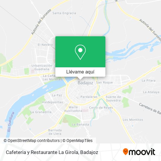 Mapa Cafeteria y Restaurante La Girola