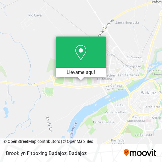 Mapa Brooklyn Fitboxing Badajoz