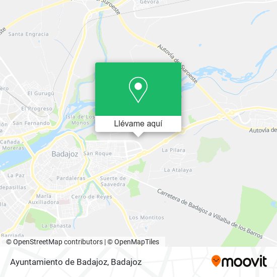 Mapa Ayuntamiento de Badajoz