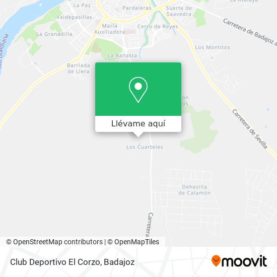 Mapa Club Deportivo El Corzo