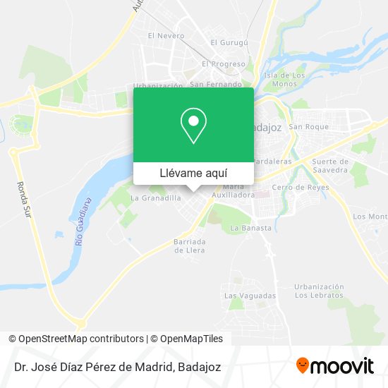 Mapa Dr. José Díaz Pérez de Madrid