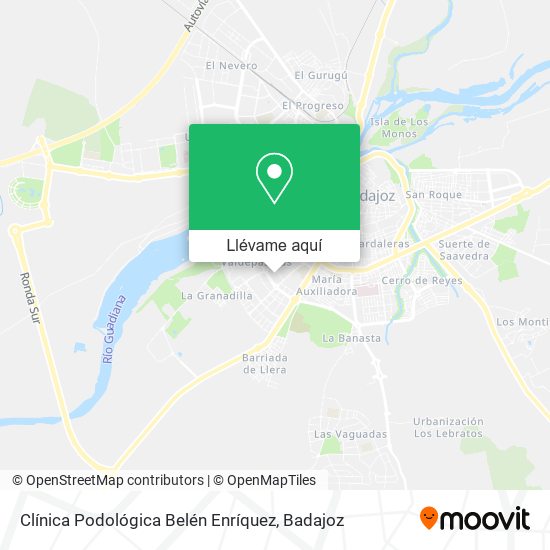 Mapa Clínica Podológica Belén Enríquez