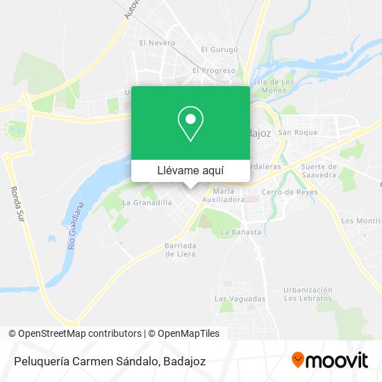 Mapa Peluquería Carmen Sándalo