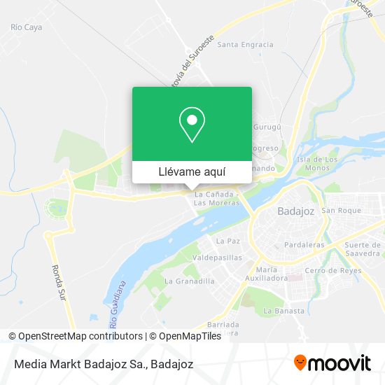 Mapa Media Markt Badajoz Sa.