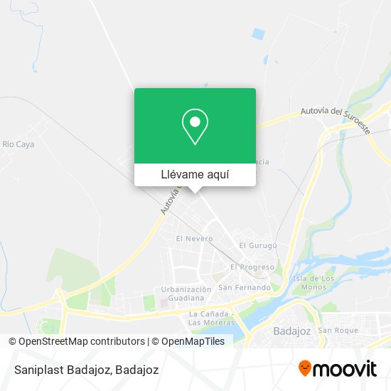 Mapa Saniplast Badajoz