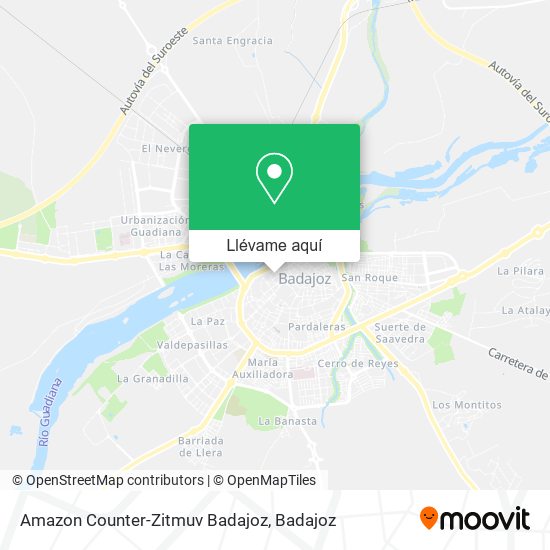 Mapa Amazon Counter-Zitmuv Badajoz