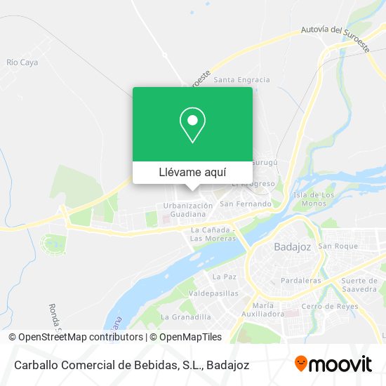 Mapa Carballo Comercial de Bebidas, S.L.
