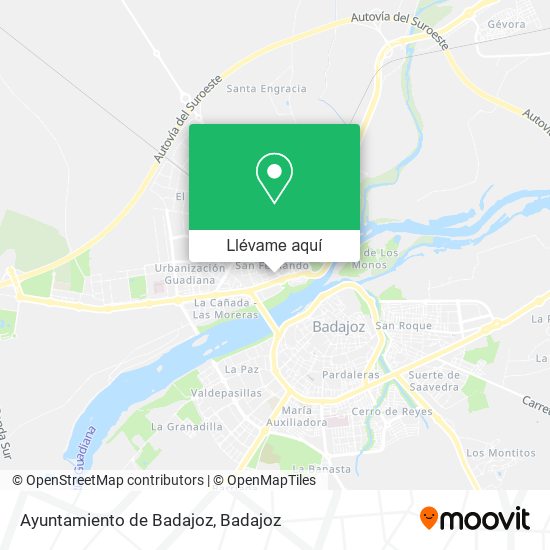 Mapa Ayuntamiento de Badajoz