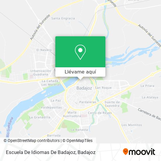 Mapa Escuela De Idiomas De Badajoz