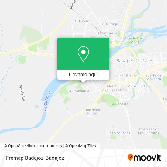 Mapa Fremap Badajoz