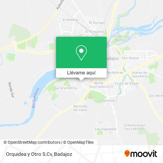 Mapa Orquidea y Otro S.Cv