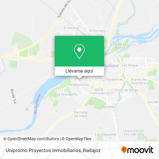 Mapa Unipromo Proyectos Inmobiliarios