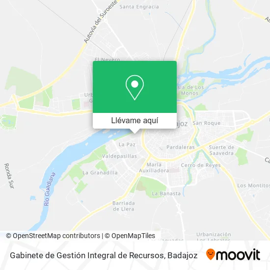 Mapa Gabinete de Gestión Integral de Recursos