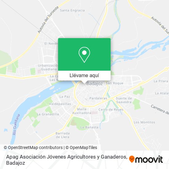 Mapa Apag Asociación Jóvenes Agricultores y Ganaderos
