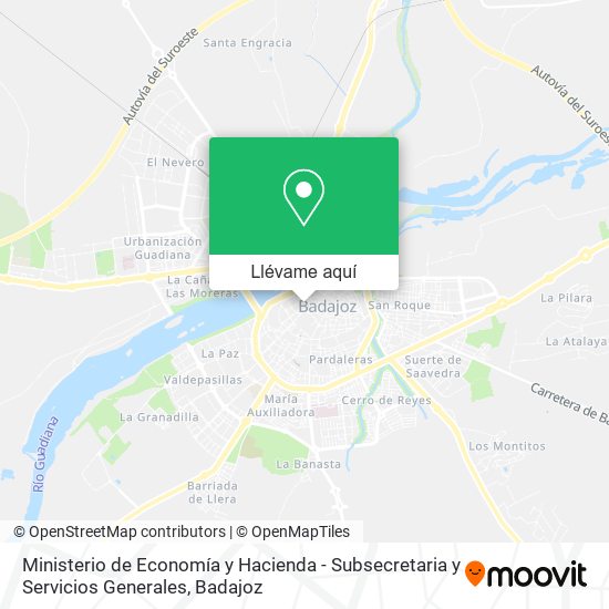 Mapa Ministerio de Economía y Hacienda - Subsecretaria y Servicios Generales