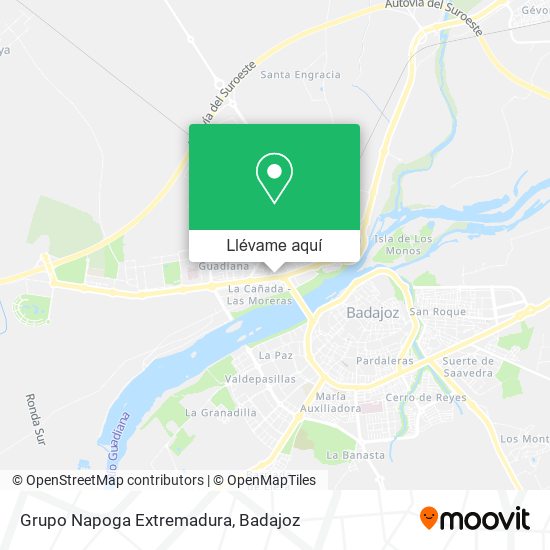 Mapa Grupo Napoga Extremadura