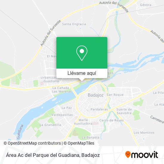 Mapa Área Ac del Parque del Guadiana