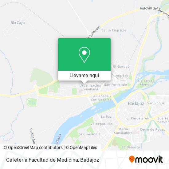 Mapa Cafetería Facultad de Medicina